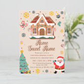 Noël Fête de l'échauffement de maison Invitation d (Debout devant)