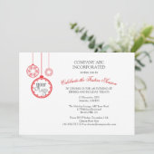 Noël Fête d'entreprise Invitation (Debout devant)