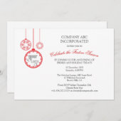 Noël Fête d'entreprise Invitation (Devant / Derrière)