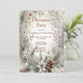 Noël Fête d'hiver Invitation (Debout devant)