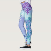 Noël Fête Flambeau de neige Hiver Art Leggings (Gauche)