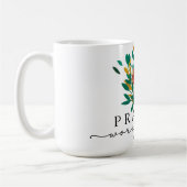 Noël Fête Florale Motivational Mug (Gauche)