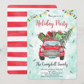 Noël Fête Invitation (Devant / Derrière)