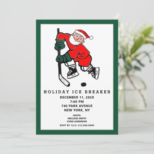 Noël Fête Invitation (Debout devant)