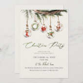 Noël Fête Invitation (Devant / Derrière)