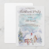 Noël Fête Invitation (Devant / Derrière)