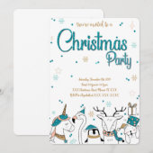 Noël Fête Invitation (Devant / Derrière)