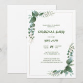 Noël Fête Invitation (Devant / Derrière)