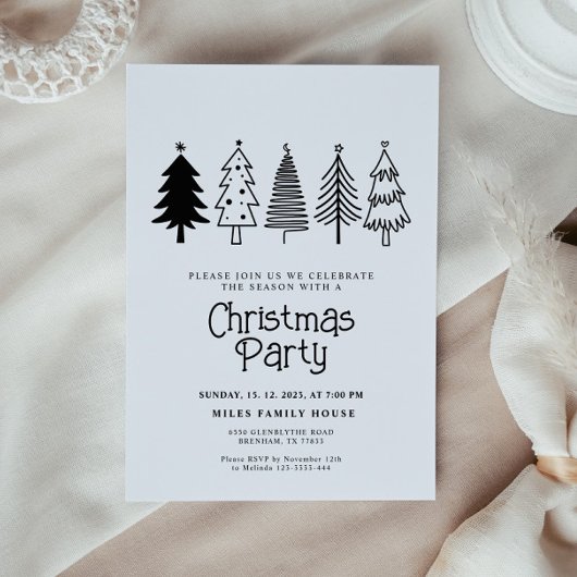 Noël Fête Invitation