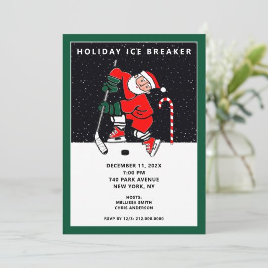 Noël Fête Invitation (Debout devant)