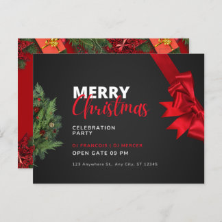 Noël Fête Invitation Carte postale