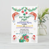 Noël Fête Invitation Enfants Vacances Santa Hat (Debout devant)