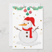 Noël Fête Invitation Enfants Vacances Santa Hat (Dos)