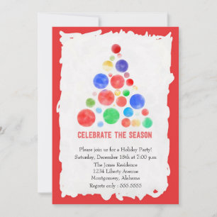 Noël Fête Invitation Noël Arbre de Noël