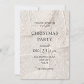 Noël Fête Invitation Noir & Blanc (Devant)