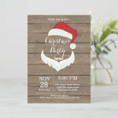 Noël Fête Invitation Santa Claus (Debout devant)