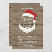 Noël Fête Invitation Santa Claus (Devant / Derrière)