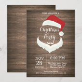 Noël Fête Invitation Santa Claus (Devant / Derrière)