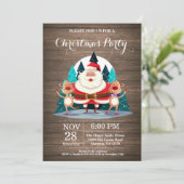 Noël Fête Invitation Santa Claus (Debout devant)