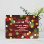 Noël Fête Lumières Invitation (Debout devant)