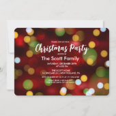 Noël Fête Lumières Invitation (Devant)