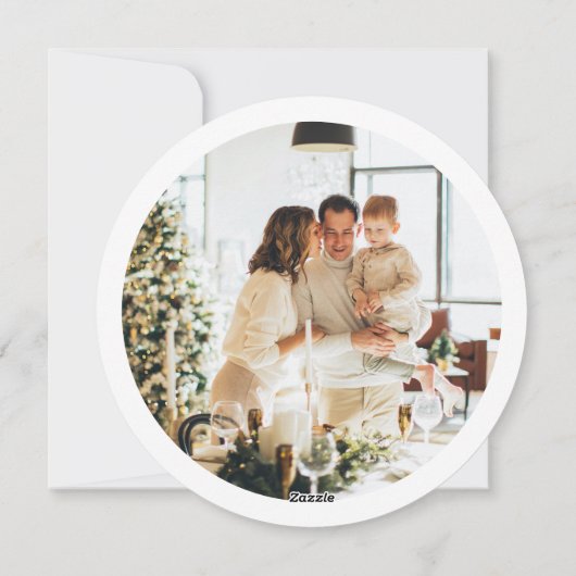 Noël Fête Modèle photo personnalisée (Dos)