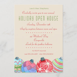 Noël Fête Open House Invitation