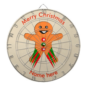 Noël fête pain d'épices homme Cible de flechettes