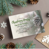 Noël Fête Pine Cone Invitation