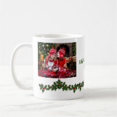 Noël Fêtes Customisé Photo Café Mug (Gauche)