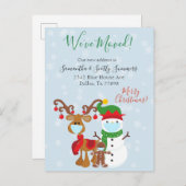 Noël Fêtes Faire-part 2020 (Devant / Derrière)