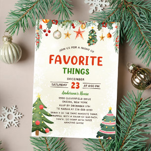 Noël Fêtes Favorites Things Fête Invitation