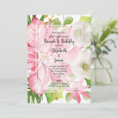 Noël Fêtes Mariage Brunch Invitations (Debout devant)