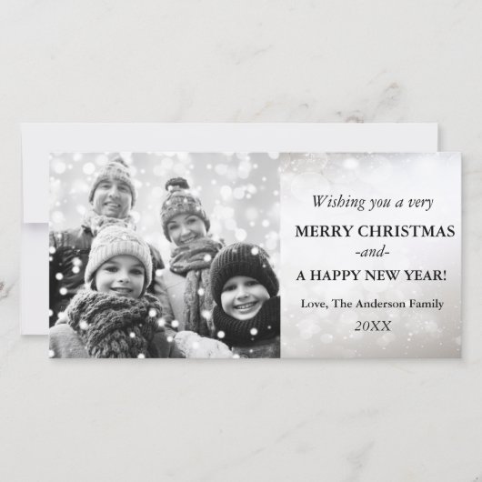 Noël Fêtes Salutation Nouvel An Carte photo (Devant)