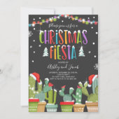 Noël Fiesta Cactus Fête Invitation (Devant)