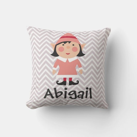 Noël Fille Coussin Elf (Recto)