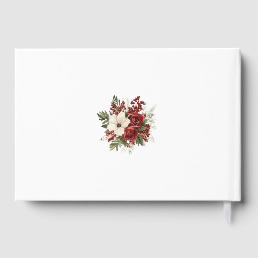 Noël Floral Crest Monogramme Mariage (Verso)