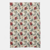 Noël Floral Design Cuisine Serviettes (Vertical)