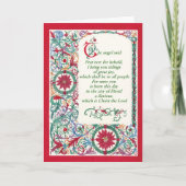 Noël ~ Florentine Scrollwork Carte de voeux (Devant)
