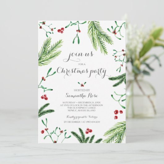 Noël Fonction Invitation - Verdure (Debout devant)