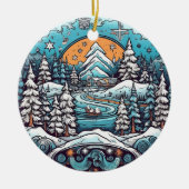 Noël Forest Wonderland ornement suspendu (Devant)