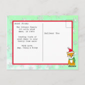 Noël Fox mignonne Carte photo personnalisé (Dos)