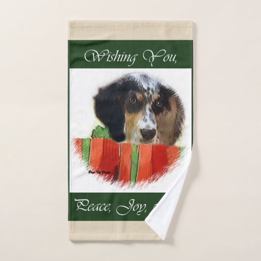 Noël français Setter (Serviette à main)