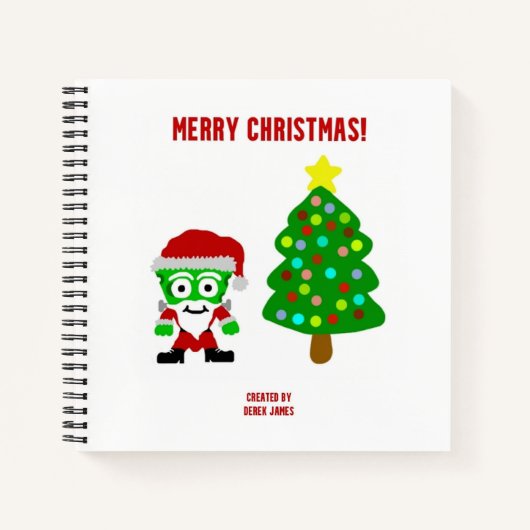 Noël FrankenFromage Carnet à la spirale (Devant)