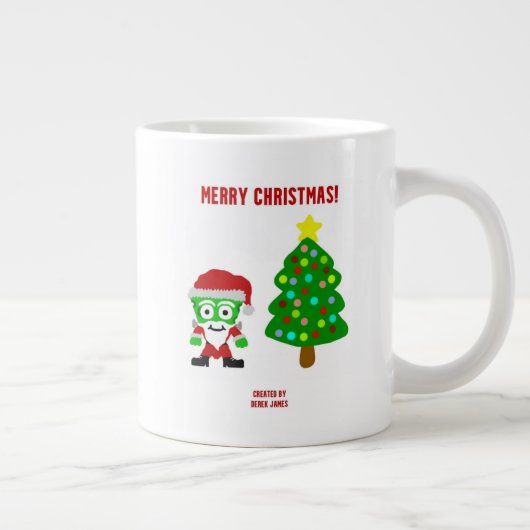 Noël FrankenFromage Jumbo Mug (Droite)