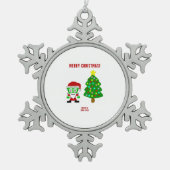 Noël FrankenFromage Ornement de flocon de neige (Devant)