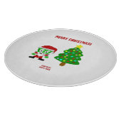 Noël FrankenFromage rond Planche à découper (Coin)