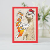Noël Furry Meerkat Invitation X-Mas (Debout devant)