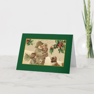 Noël gai vintage - une carte de Noël