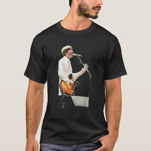 Noel Gallagher Oasis Singing Live at Balloch Castl T-shirt (Voorkant)